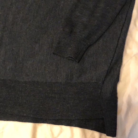 Eileen Fisher Merino Wool Sweater Dolman Sleeve Dark Gray Size Petite Medium - Picture 2 of 10